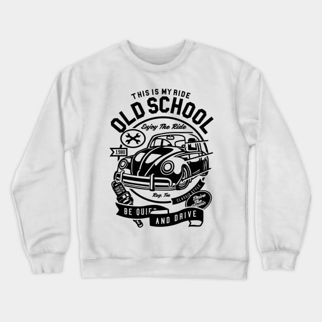 Old school garage Crewneck Sweatshirt by Superfunky